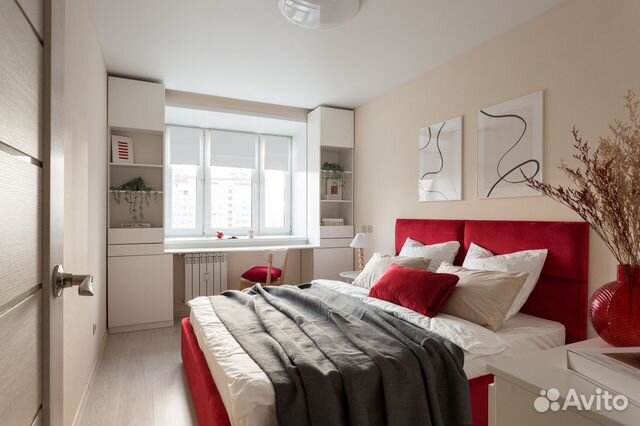 

2-к. квартира, 52,5 м², 3 кровати