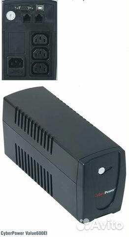 Ибп CyberPower value600EI 600ва, USB, новые акб бу Ибп CyberPower value600EI 600ва, USB, новые акб бу
