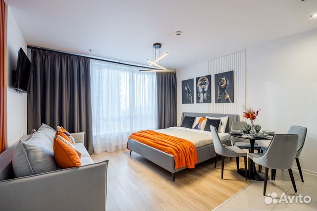 

Квартира-студия, 27 м², 1 кровать