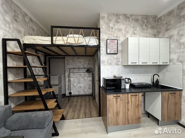 

Квартира-студия, 19 м², 2 кровати