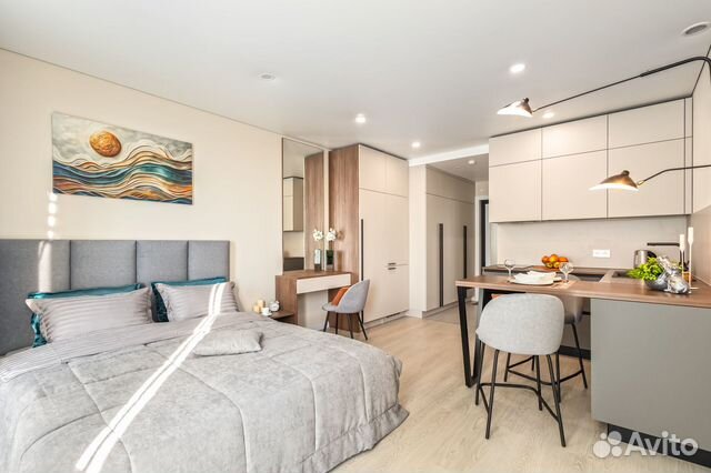 

Квартира-студия, 28 м², 2 кровати