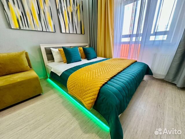 

Квартира-студия, 44 м², 2 кровати