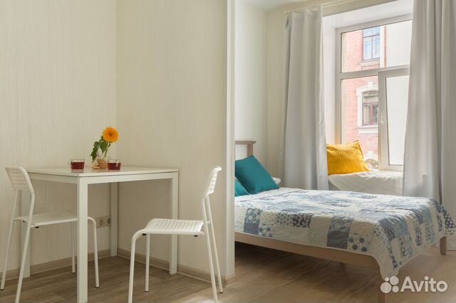 

Квартира-студия в апарт-отеле, 25 м², 2 кровати