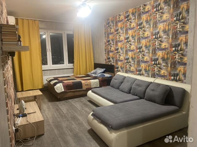 

1-к. квартира, 44 м², 3 кровати