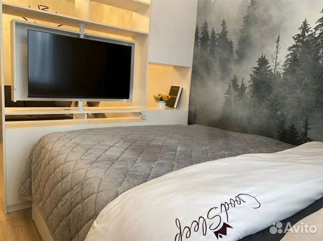 

1-к. квартира, 38 м², 2 кровати