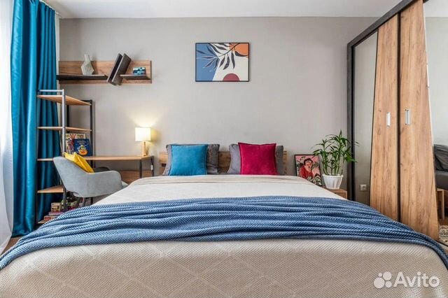 

1-к. квартира, 42 м², 2 кровати