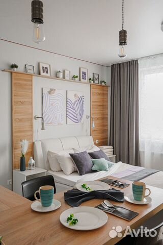 

Квартира-студия, 28 м², 2 кровати
