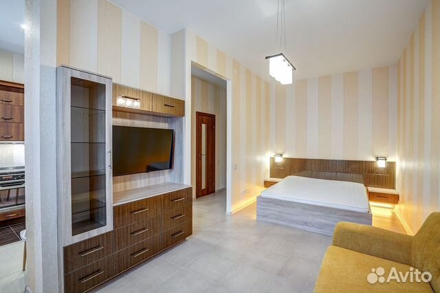 

1-к. квартира, 40 м², 2 кровати
