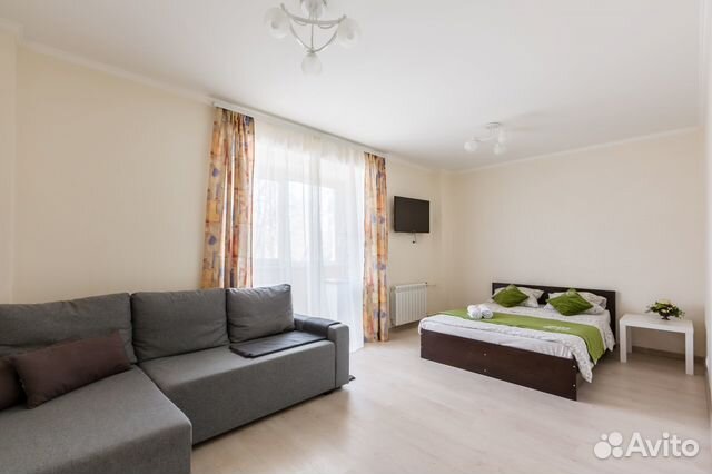 

1-к. квартира, 42 м², 2 кровати