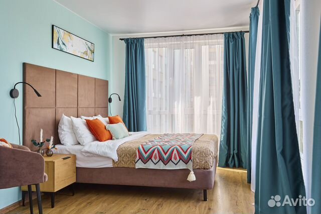

1-к. квартира, 40 м², 2 кровати