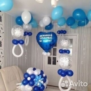 Воздушные шары на выписку