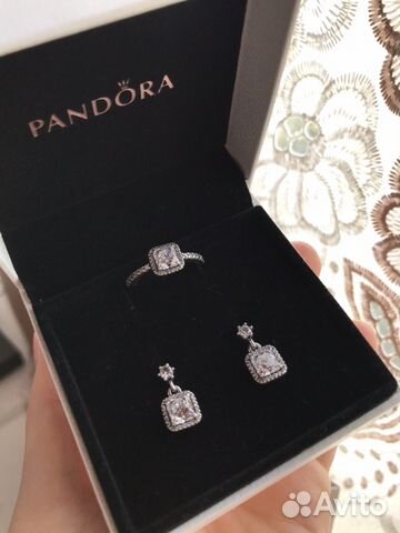 Кольцо и серьги Pandora