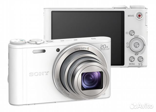 Фотоаппарат Sony Cyber-shot DSC-WX350 White 21.1 млн, оптический zoom: 20x, 1920