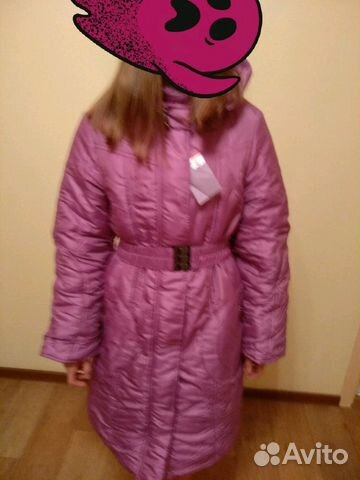 Зимнее пальто плащ для девочки