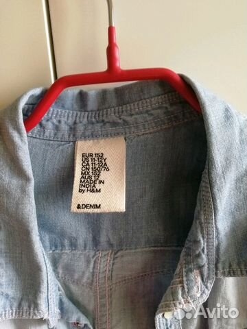 Рубашка джинсовая H&M Рубашка джинсовая H&M