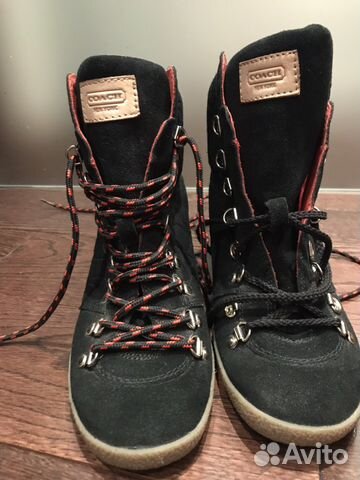 Ботинки на танкетке Coach