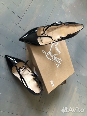 Туфли Christian Louboutin 7,5 чёрные оригинал
