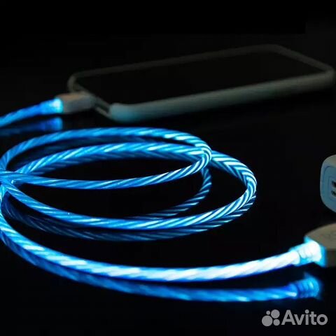 Usb светодиодный кабель для Android и iPhone