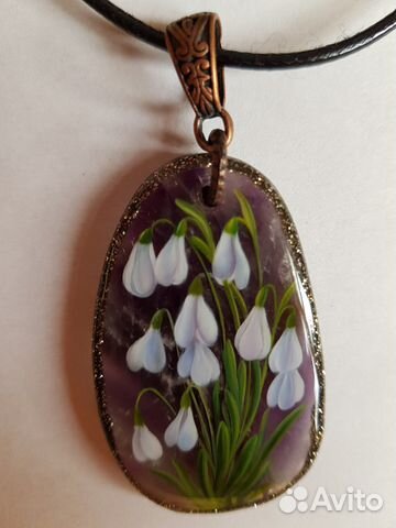 Кулон ручная роспись 