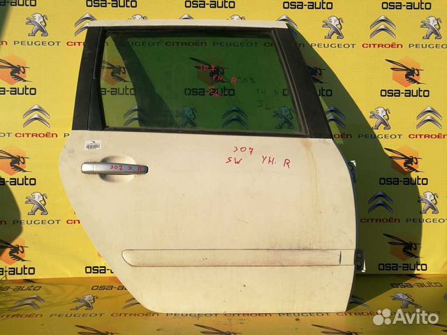 Дверь задняя правая peugeot 307 SW