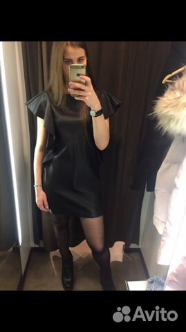 Платье кожаное Zara
