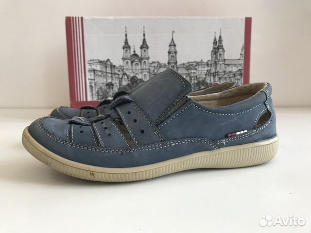 San Marko туфли/мокасины голубые кожа 34/ 22см San Marko туфли/мокасины голубые кожа 34/ 22см