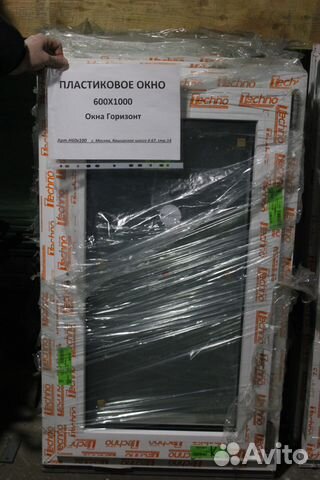 Готовое пластиковое окно одностворчатое 600х1000