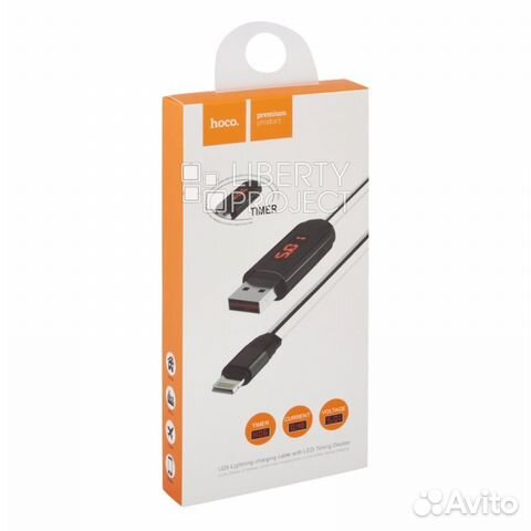 USB кабель hoco U29 LED Timing Type-C Charging Cab