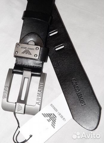 Мужской кожаный ремень -GA- 1975 black new