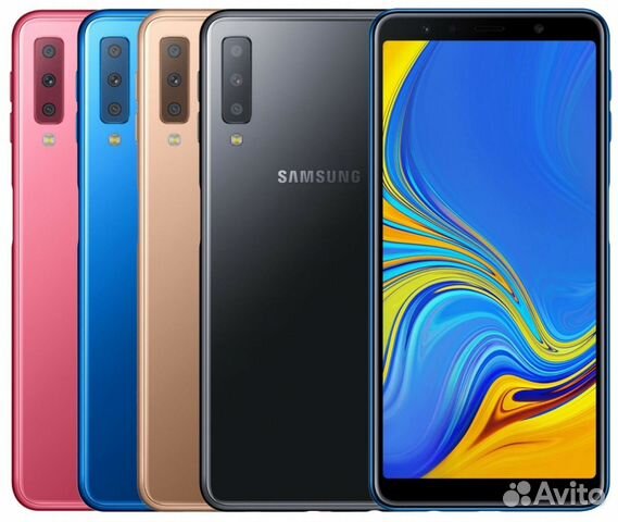 Смартфон SAMSUNG Galaxy A7 (2018) Black / Blue