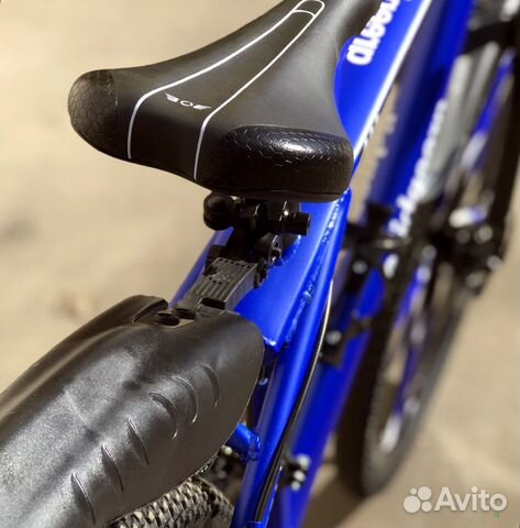 Велосипед на литых дисках. Синий. а488