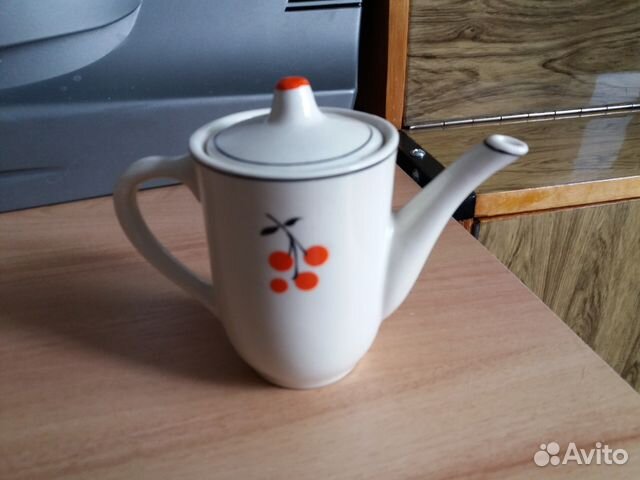 Кофейник Гжель кукольный