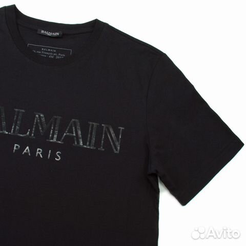 Футболка Balmain 2020 черная все размеры Футболка Balmain 2020 черная все размеры