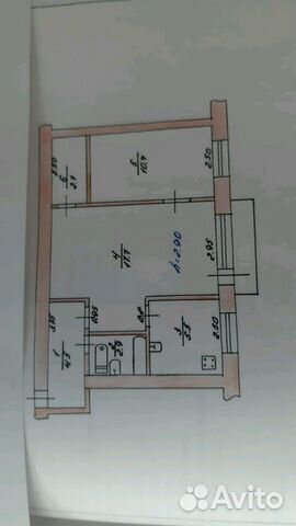 2-к квартира, 45 м², 2/2 эт.