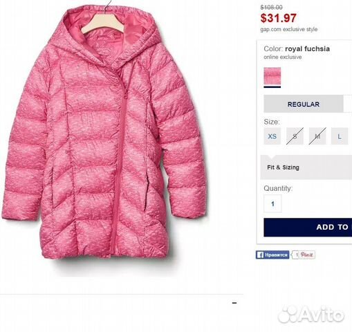 Куртка для девочки. GAP. размер L Куртка для девочки. GAP. размер L