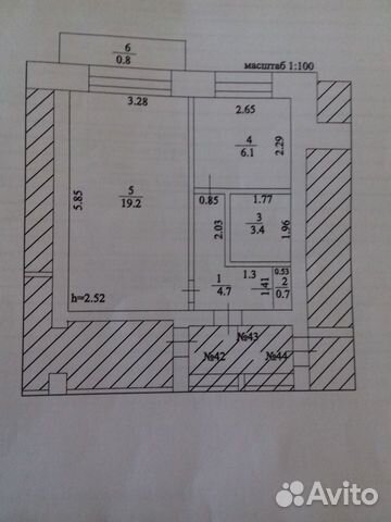 1-к квартира, 34.1 м², 3/5 эт.