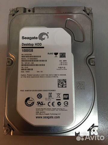 Жесткий диск Seagate 1 Tb ST1000DM003