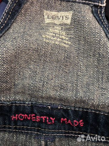 Джинсовый сарафан Levi’s 2-3 года новый Джинсовый сарафан Levi’s 2-3 года новый