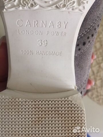 Туфли на шнурках ботинки carnaby бежевые нубук