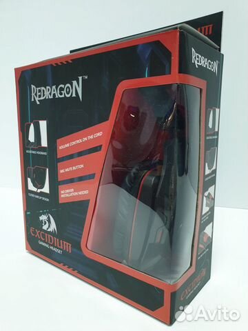 Игровые наушники Redragon с микрофоном Игровые наушники Redragon с микрофоном