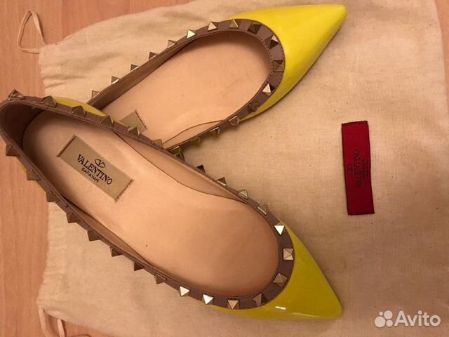 Балетки кожаные Valentino Garavani