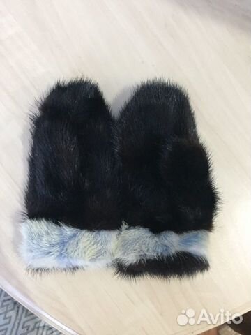 Детские Норковые варежки