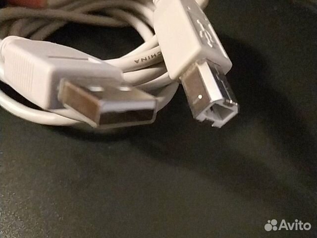 Кабель USB A B для принтера серый Кабель USB A B для принтера серый