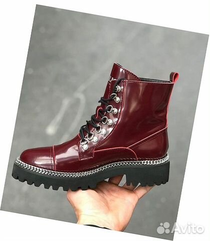 Ботинки кожаные Balmain