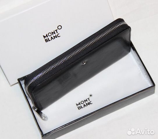 Мужской кожаный клатч Montblanc black lux новый Мужской кожаный клатч Montblanc black lux новый