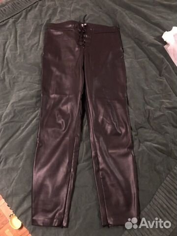 Брюки кожаные Zara Брюки кожаные Zara
