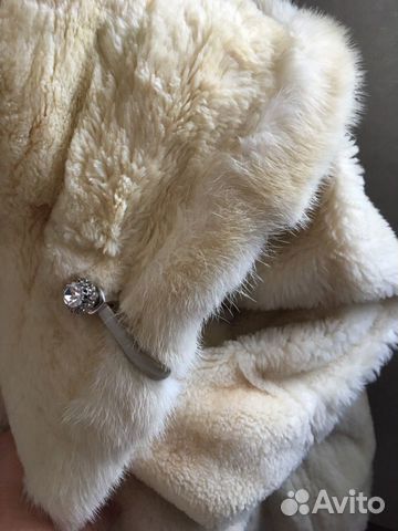 Шубка светлая автоледи 42-44 р