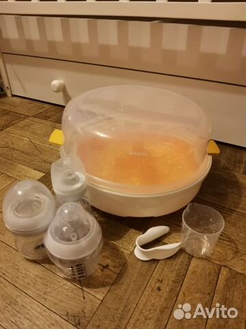 Стерилизатор maman + 3 бутылочки