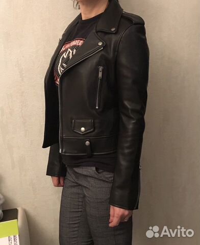 Кожаная куртка Saint Laurent