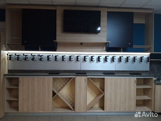 Комплексное мебельное решение для пивного магазина Комплексное мебельное решение для пивного магазина